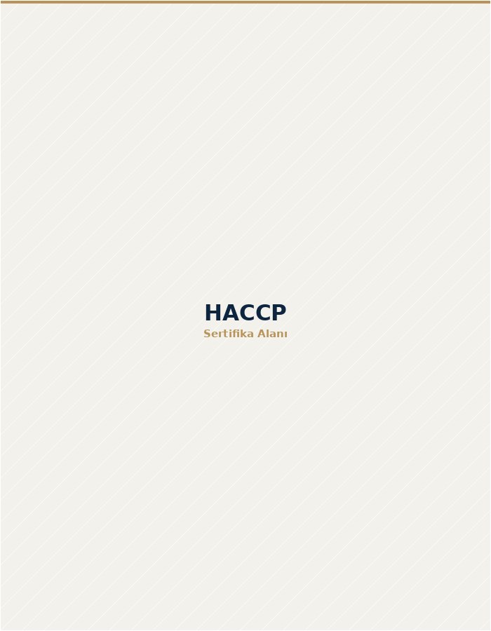 HACCP sertifikası