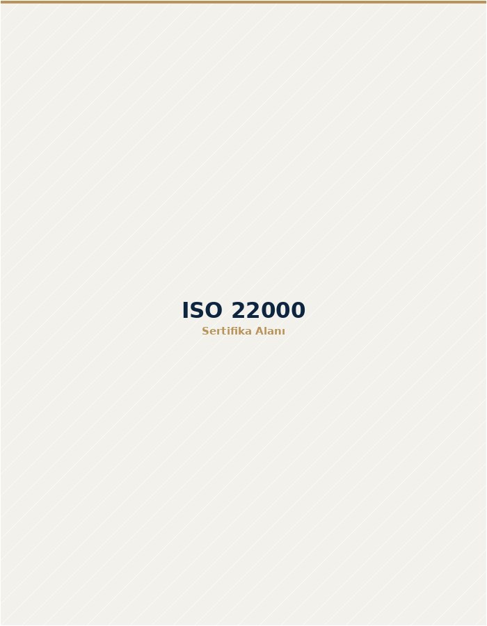 ISO 22000 sertifikası